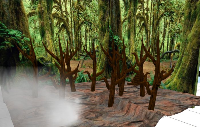 Wood and Fog Kit - Build your Spooky Wood & free background