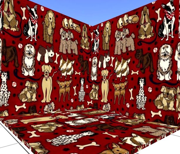 Dog Room in red full permssion