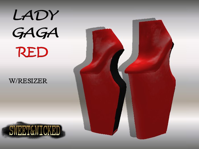 S&W LADY GAGA SHOES (RED)
