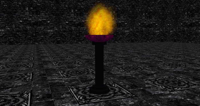 Torch - Pillar Style - Goth/Purple