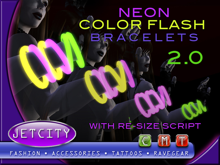 JETCITY - Neon Color Flash Bracelets 2.0