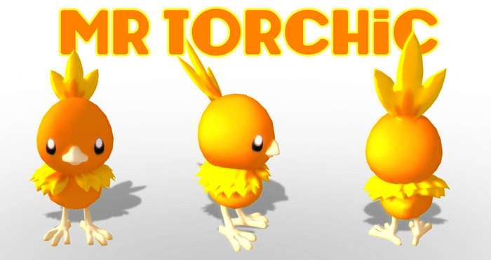 ARM - A Rigged Mesh - Mr Torchic!