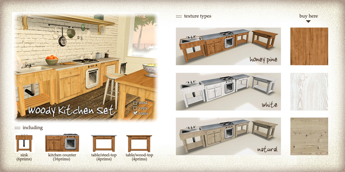 (iTuTu) Woody Kitchen Set / white