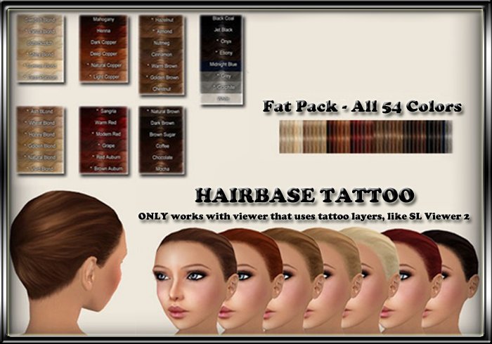 Hair Base Tattoos Fatpack - All 54 Colors