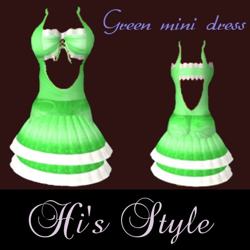 Hi's Riko Green mini dress (SALE)