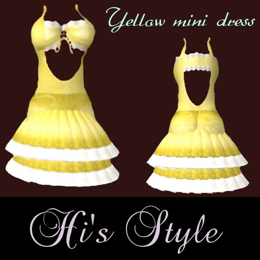 Hi's Riko Yellow mini dress (SALE)