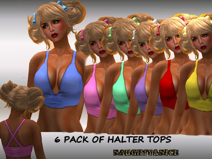 (N&N)MULTI PAK HALTER TOPS