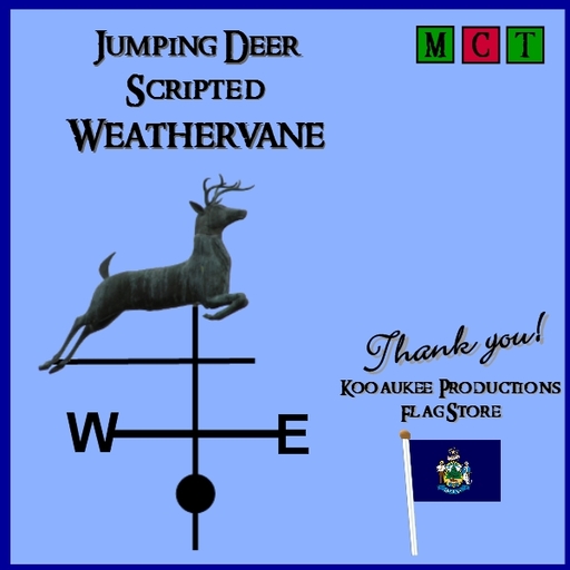Jumping Deer Weathervane