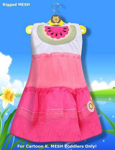 >Cartoon K. Toddlers< Mesh Dress - Model: Sweet