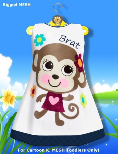 >Cartoon K. Toddlers< Mesh Dress - Model: Brat