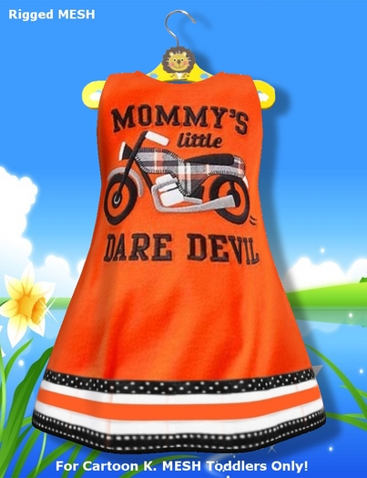 >Cartoon K. Toddlers< Mesh Dress - Model: Devil