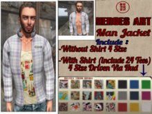 Heroes Art Jacket Plaid White Quader  Male Limited Edition