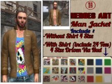 Heroes Art Jacket Plaid Old Brown with Shirt Male Limited Edition