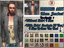 Heroes Art Jacket Old Leather  with Shirt  Male Limited EDITION !