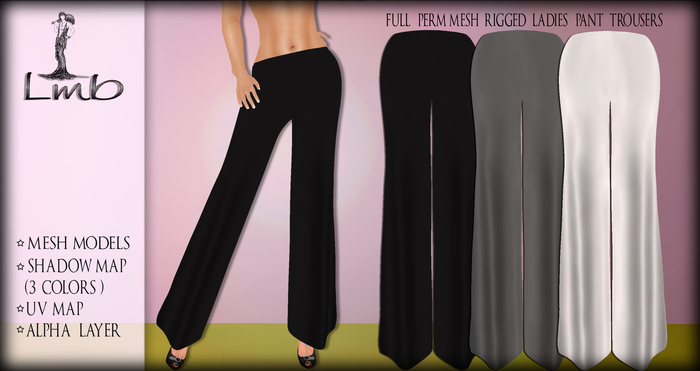 Full Perm Mesh Ladies Pants (Full Rigged)
