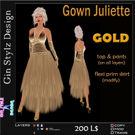 Gown Juliette - GOLD 