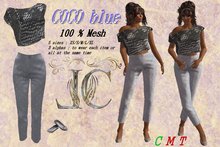 Mesh COCO blue 100% Mesh !! SPECIAL PRICE !!