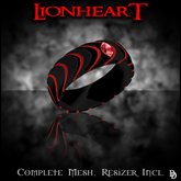 Dare Designs: Lionheart Men's ring - vampire edition