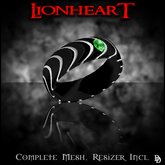 Dare Designs: Lionheart Men's ring - black titanium-emerald