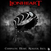 Dare Designs: Lionheart Men's ring - black titanium-diamond