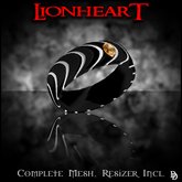 Dare Designs: Lionheart Men's ring - black titanium-citrine