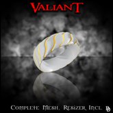 Dare Designs: Valiant Men's ring - platinum-gold