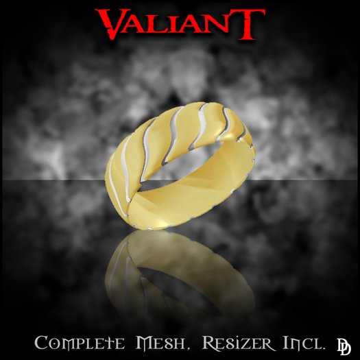 Dare Designs: Valiant Men's ring - gold-platinum