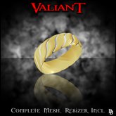 Dare Designs: Valiant Men's ring - gold-platinum