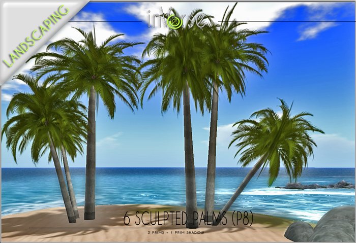 6 palms in 2 prims P8 COPY version 