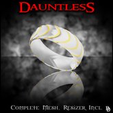 Dare Designs: Dauntless Men's ring - platinum/gold
