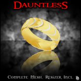 Dare Designs: Dauntless Men's ring - gold/platinum