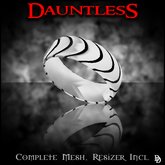 Dare Designs: Dauntless Men's ring - platinum/black titanium