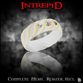 Dare Designs: Intrepid Men's ring - platinum-diamond