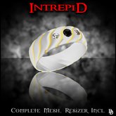 Dare Designs: Intrepid Men's ring - platinum-onyx