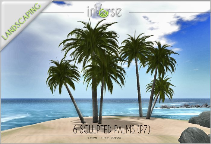 6 palms in 2 prims P7 TRANSFER version 