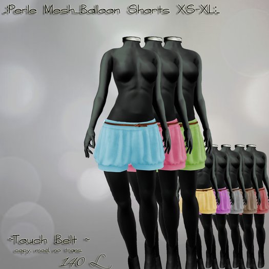 ..:Perle Mesh_Balloon Shorts Purple:.. 