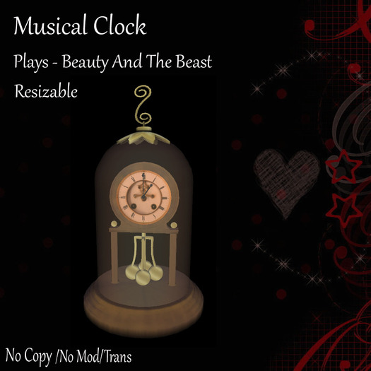 Musical Clock - Beauty And The Beast