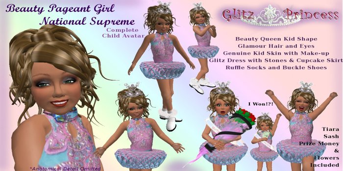 Complete Kid Child Avatar - Pageant Princess