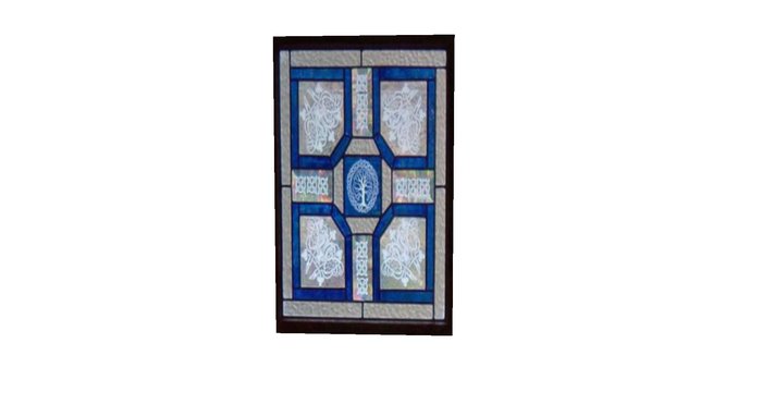 Stained Glass - Blue/Clear