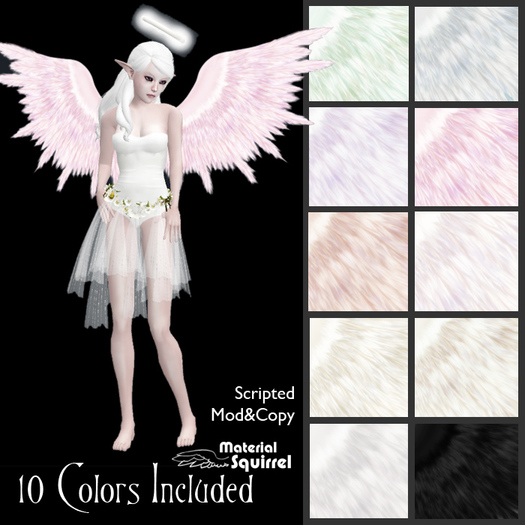Valoel Angel Wings - Ten Color Pack - Flexi Scripted Angel Wings for Petite Avs