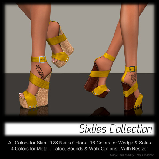 - MPP - Sixties Heels - Yellow