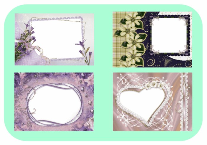 Full Perm Flowers Photo Frame Textures