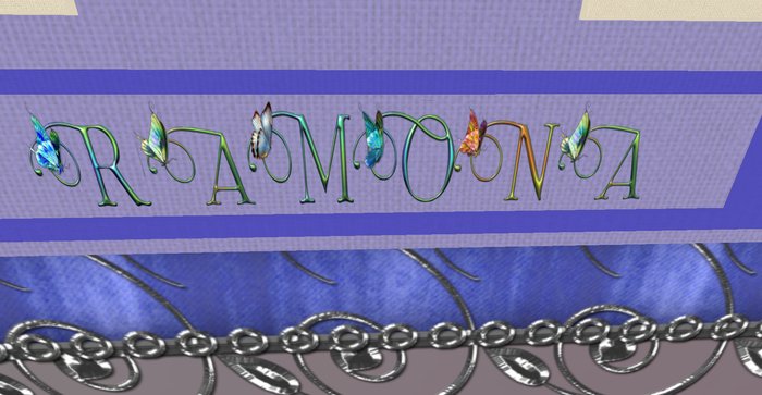 Butterfly Letters-Personalize-Picture Frame Blue Silver