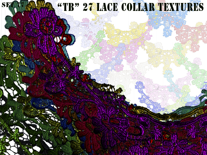 Twice Baked 27 high quality lace collar textures set 77