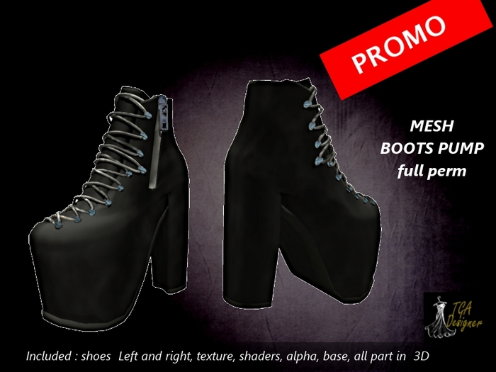 MESH BOOTS PUMP FULL PERM