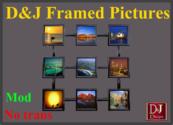 D&J Framed Pictures (boxed)