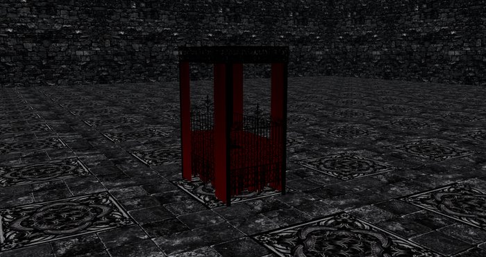 Baby Crib - Goth - Black/Red