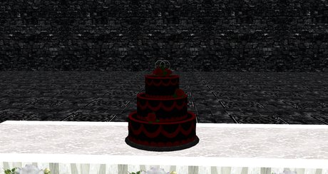 Second Life Marketplace Simple Rose Wedding Cake Goth