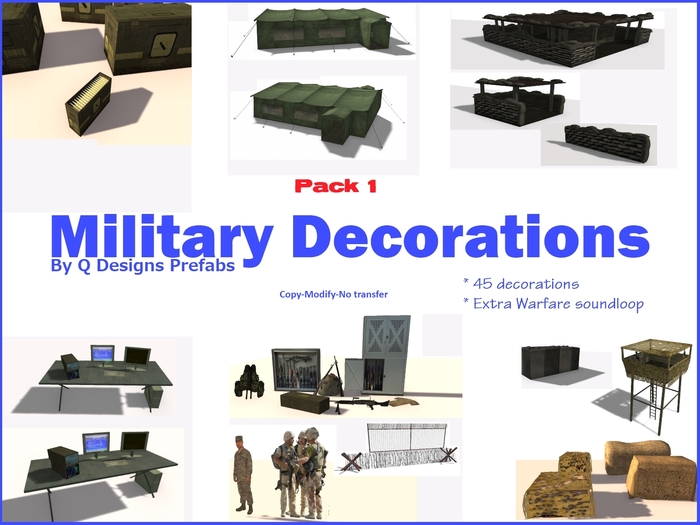 Millitary Decorations - Pack 1