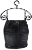 ((Crystal Line))Denim skirt(Mesh)-DEMO